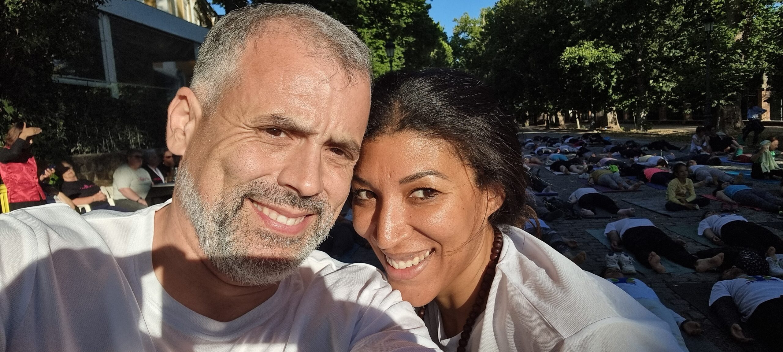 Práctica al aire libre Aranjuez es Yoga